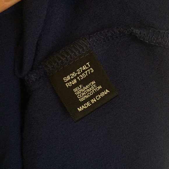 *SOLD* Cobalt Blue Tassel Shirt - Picture 5 of 6